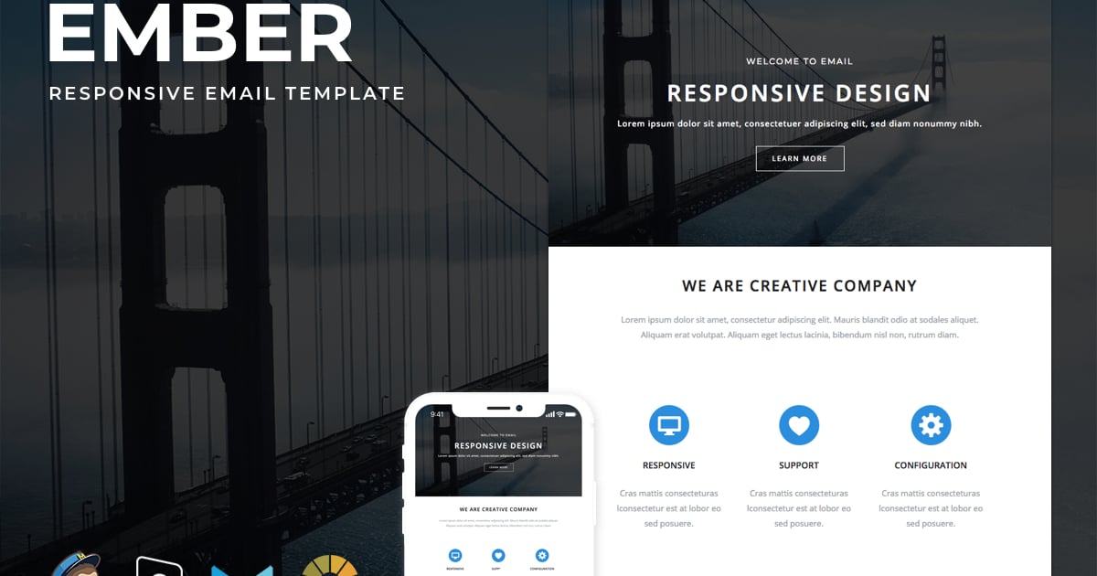 Ember – 响应式电子邮件 + StampReady 构建器