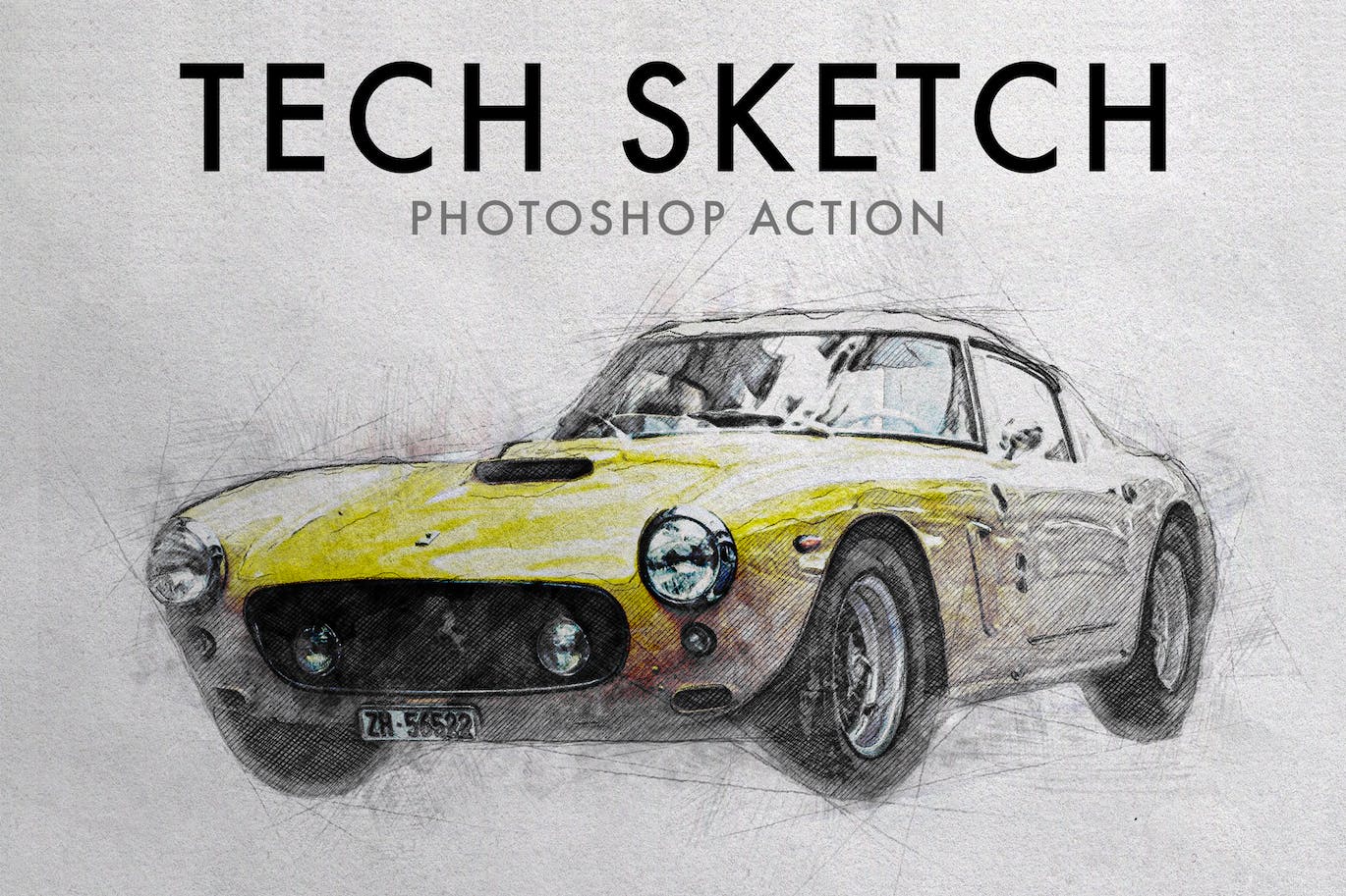 技术素描 Photoshop 动作 (ABR,ATN,BRUSHSET,PAT)