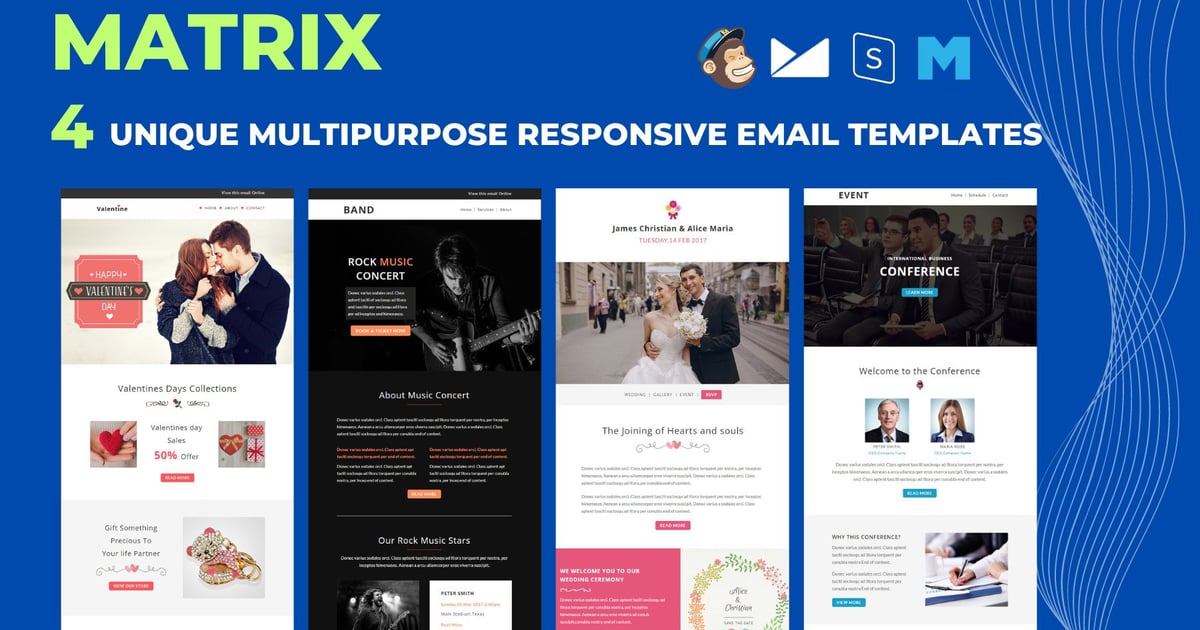 Matrix – 多用途响应式电子邮件模板