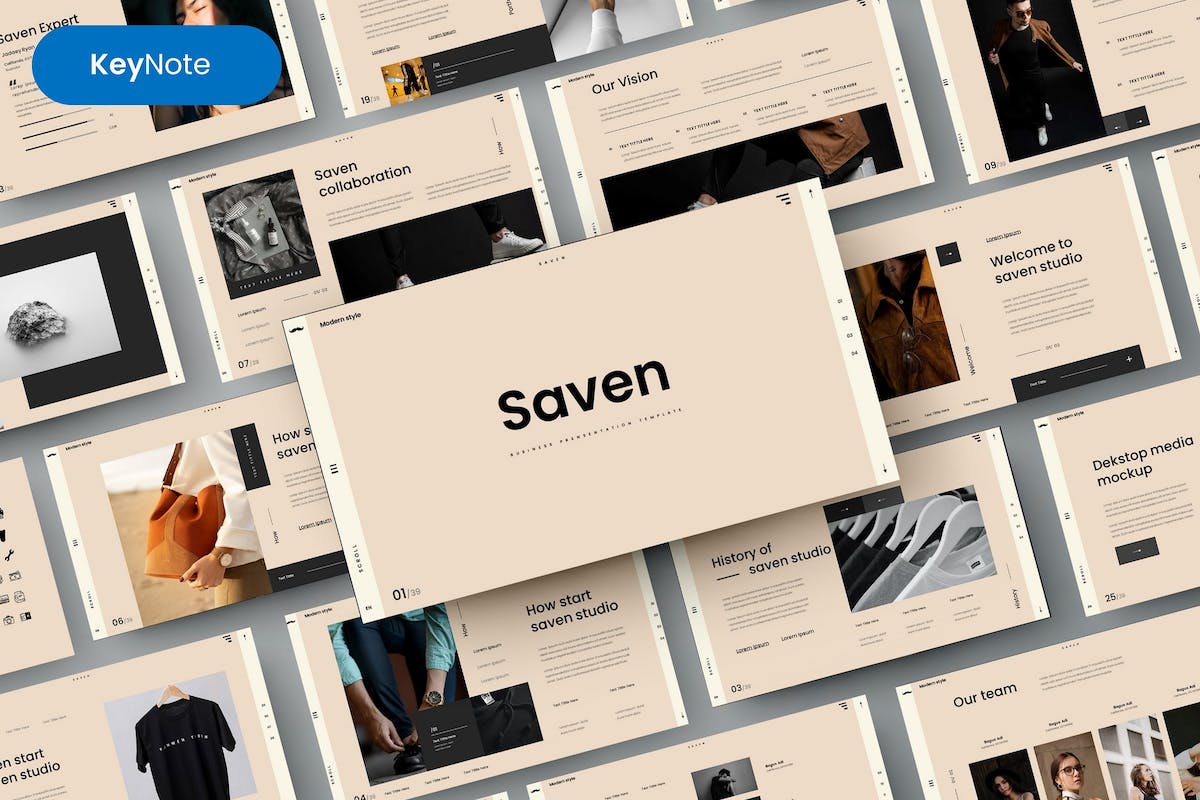 Saven – 商业主题演讲模板
