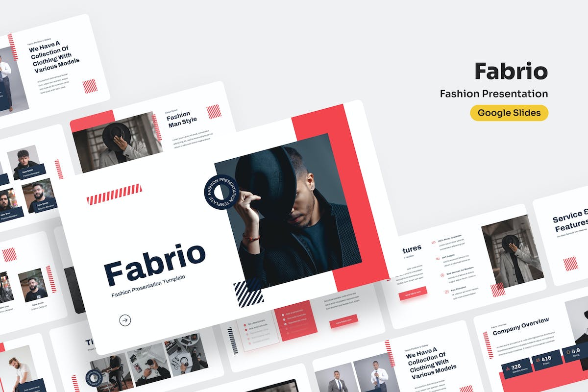 Fabrio – 时尚 Google 幻灯片演示