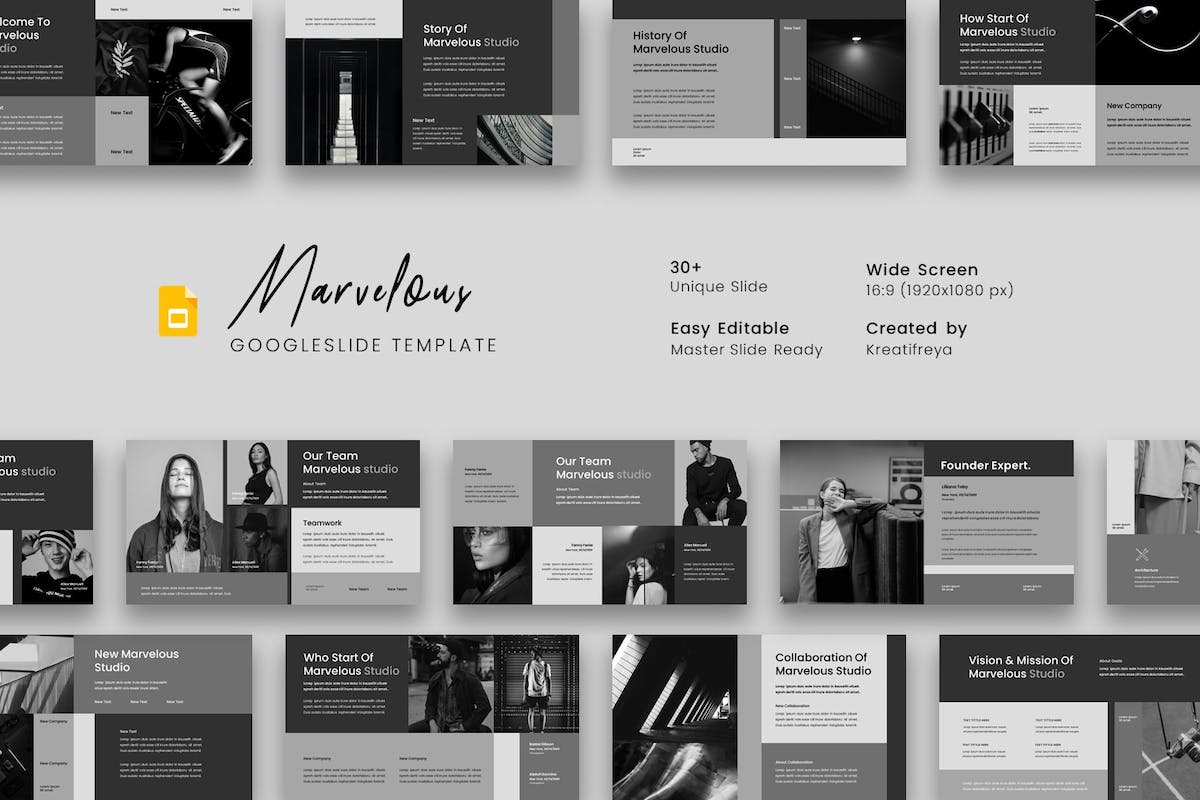 Marvelous – 商务 Google 幻灯片模板