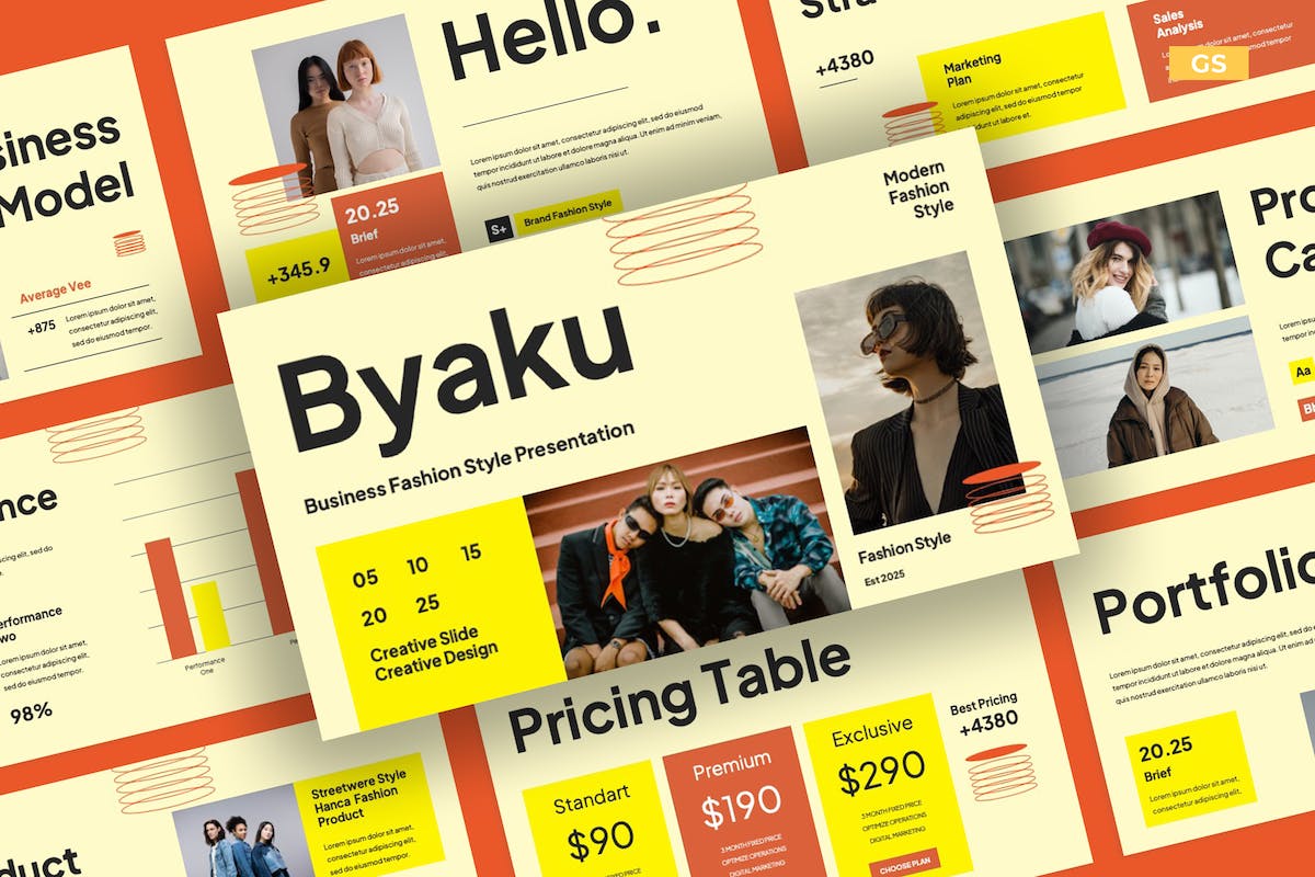 BYAKU – 商务时尚风格 GSL 模板