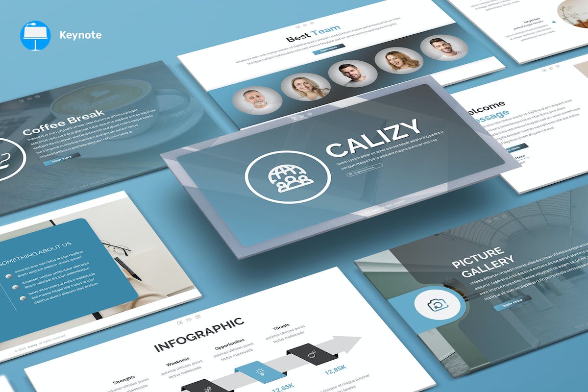 Calizy – 商业主题演讲模板