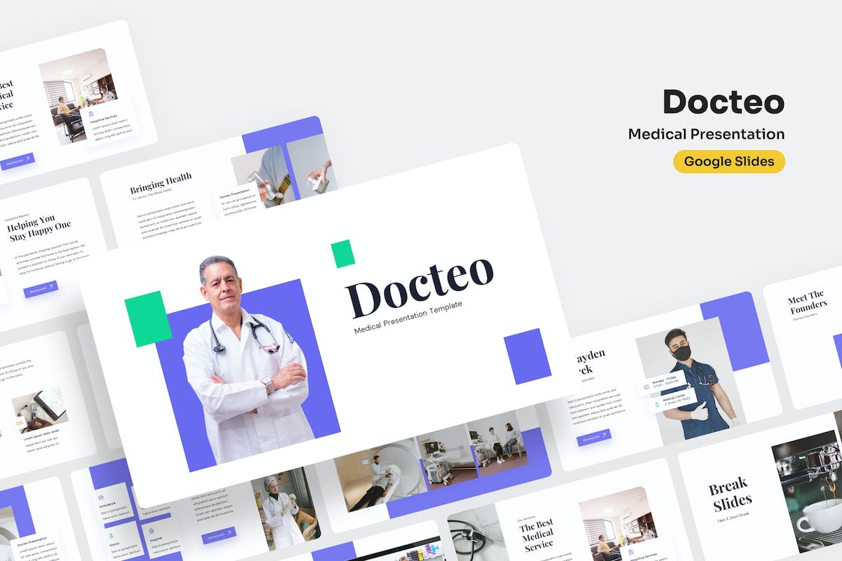 Docteo – 医疗 Google 幻灯片演示