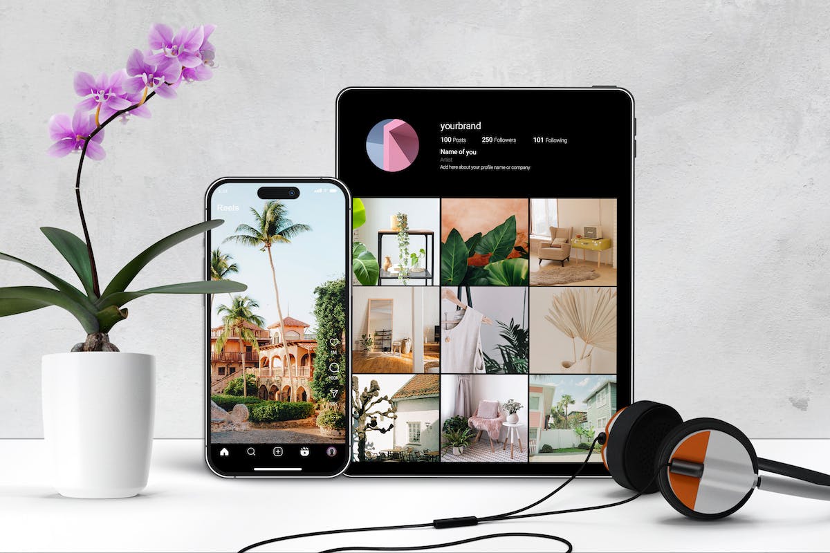 Instagram iPad 和 iPhone 模型
