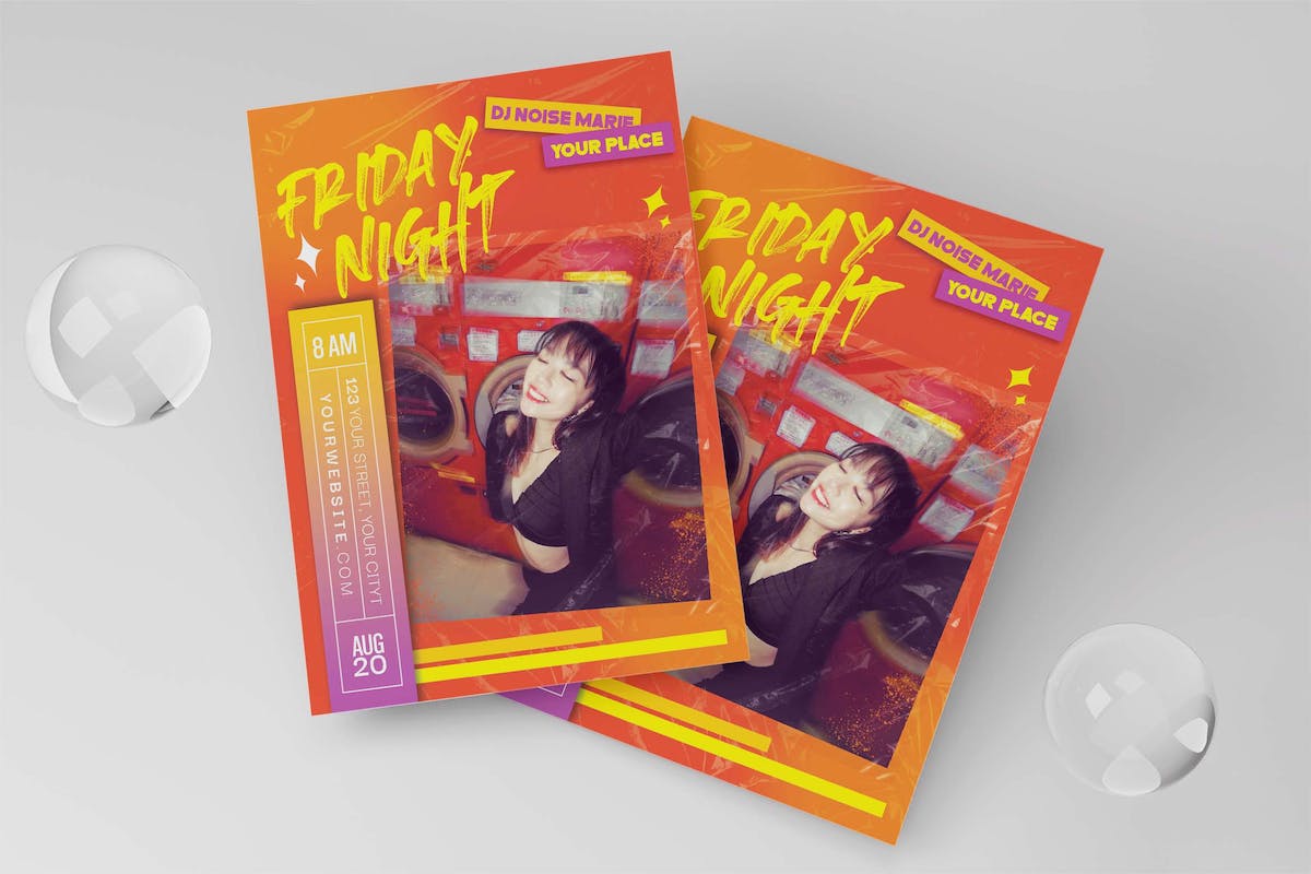 夜间聚会传单