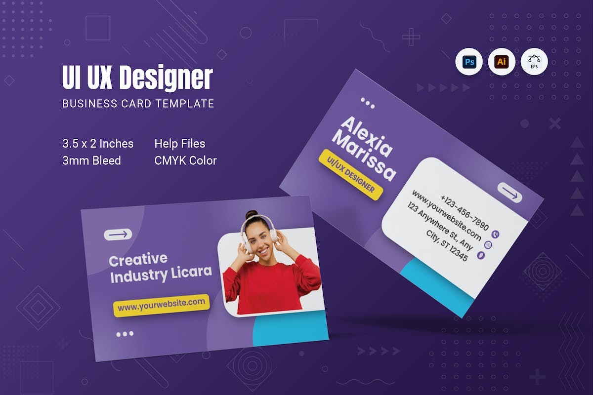 UI UX 设计师名片