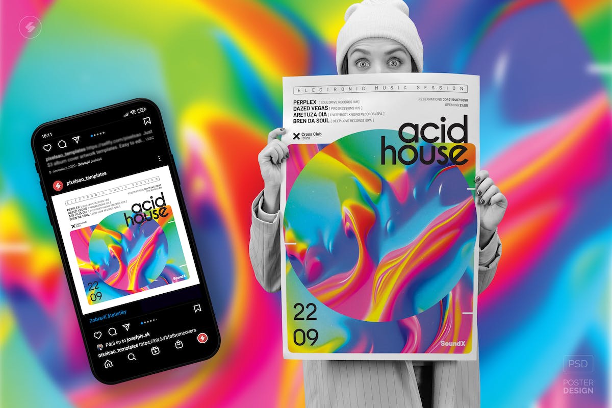 Acid House vol.2 – 活动海报、派对传单