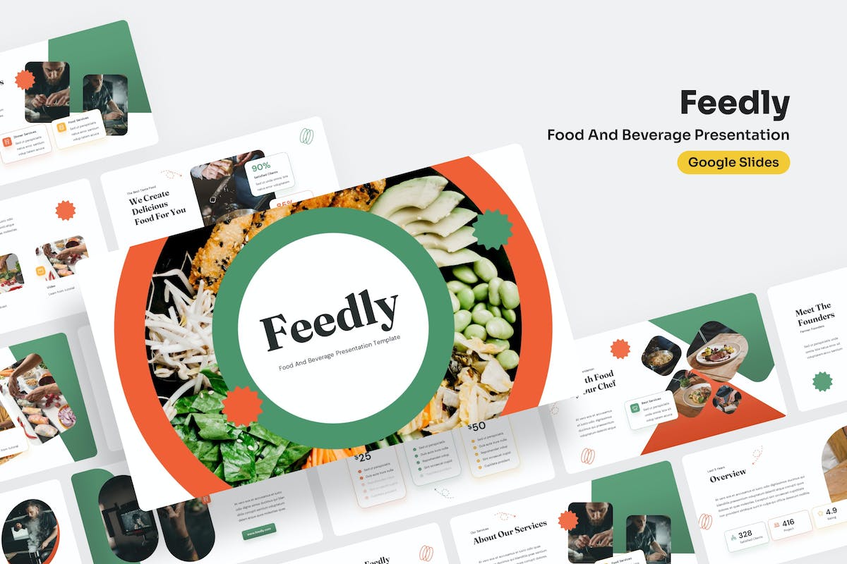 Feedly – 餐厅 Google 幻灯片演示