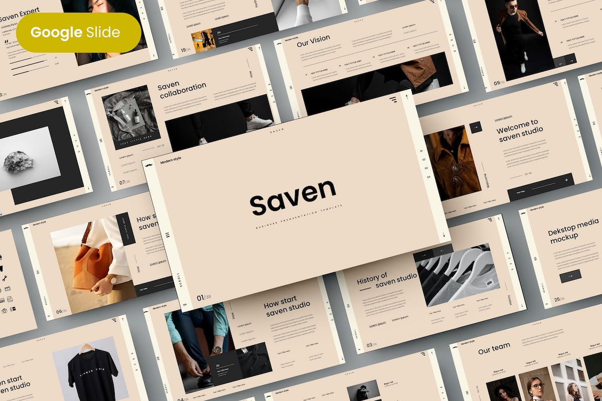 Saven – 商业 Google 幻灯片模板