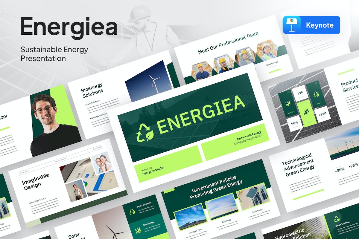 Energiea – 太阳能主题演讲模板