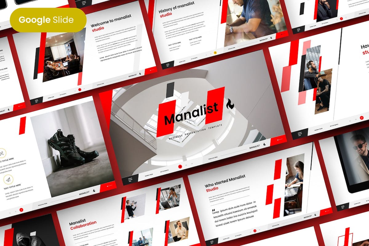 Manalist – 商业 Google 幻灯片模板