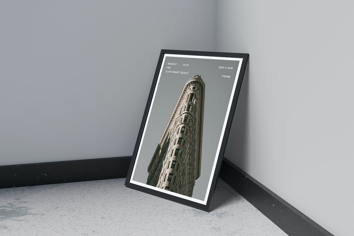 逼真3D显示框架模型