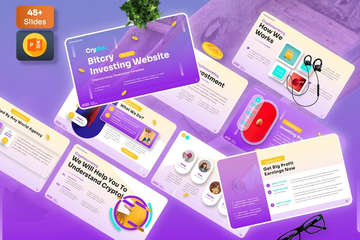 Bitcry – 加密货币 Powerpoint 模板