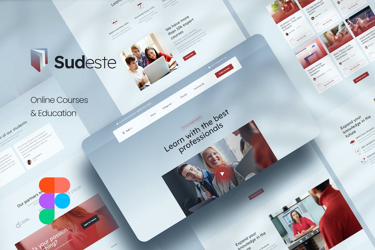 Sudeste – 课程和教育 Figma 模板