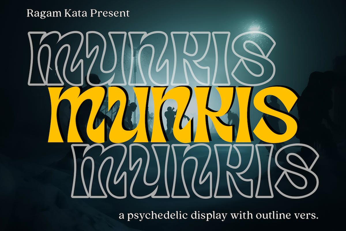 一款复古衬线字体Munkis