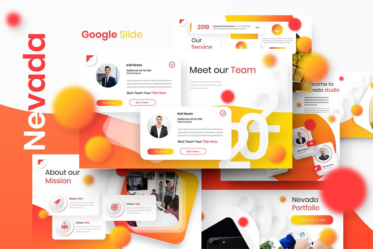 内华达州 – 商业 Google 幻灯片模板