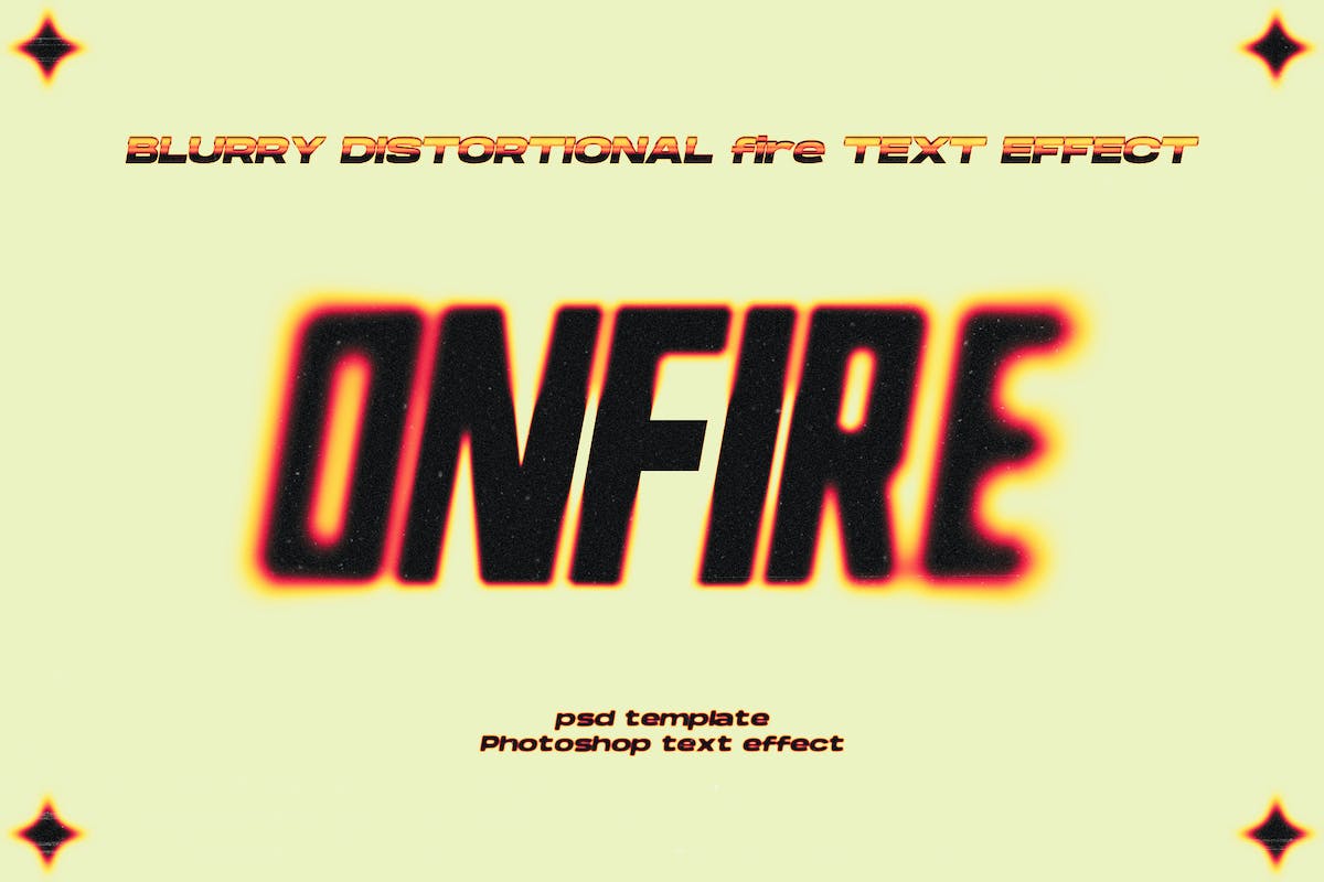 OnFire 模糊文字效果