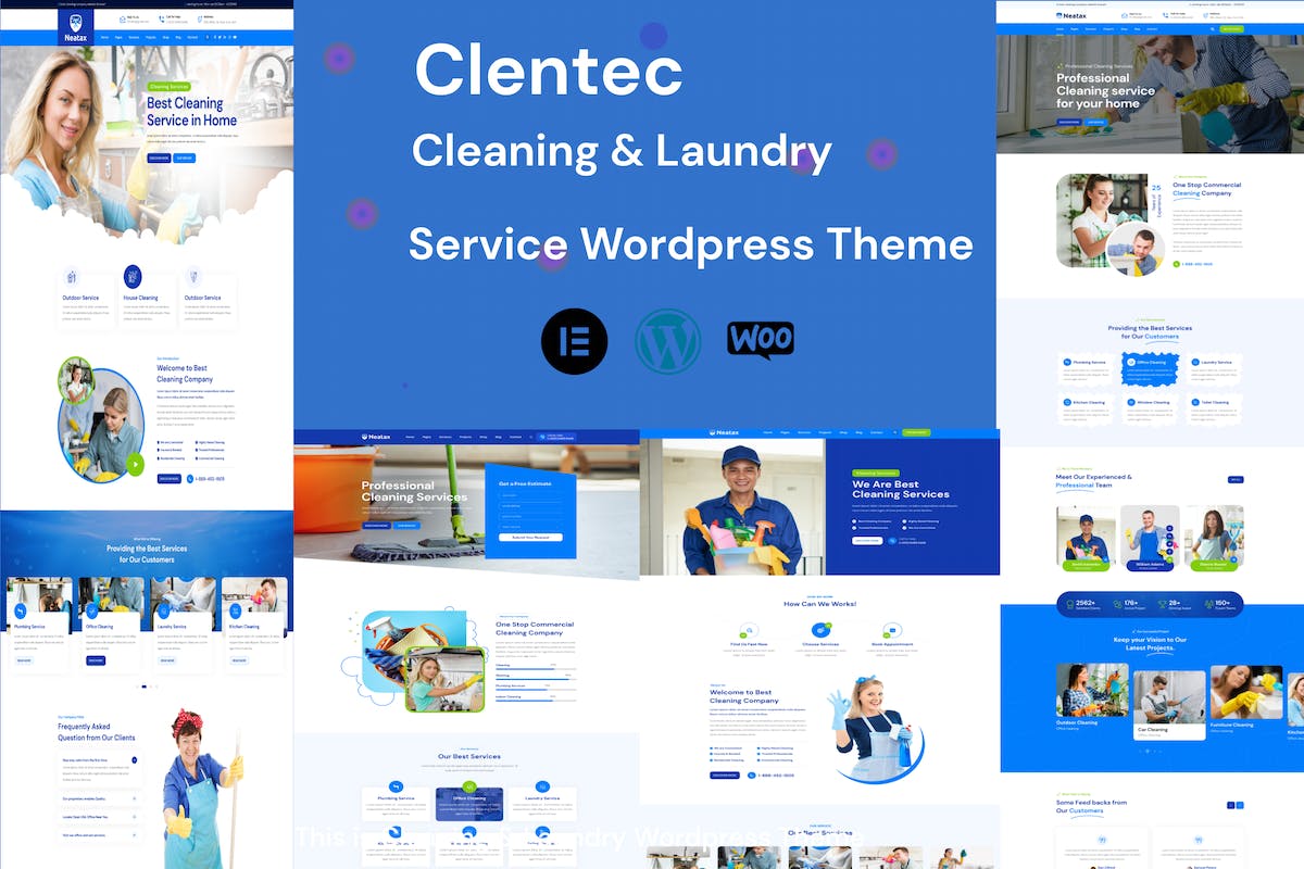 Clentac – 清洁服务 WordPress 主题