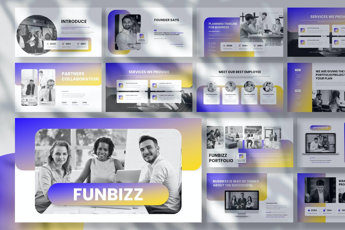 Funbizz – 商务演示主题模板