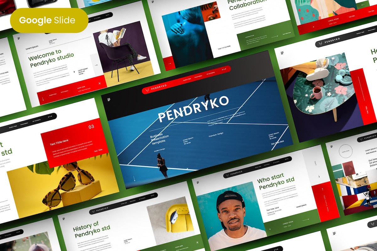 Pendryko – 商业 Google 幻灯片模板