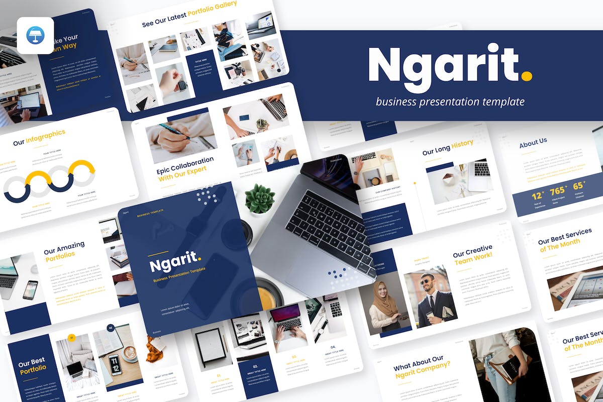 Ngarit 业务主题演讲模板
