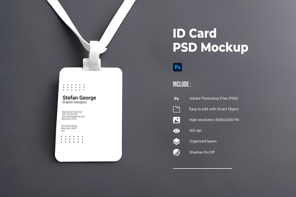 身份证 PSD 模型