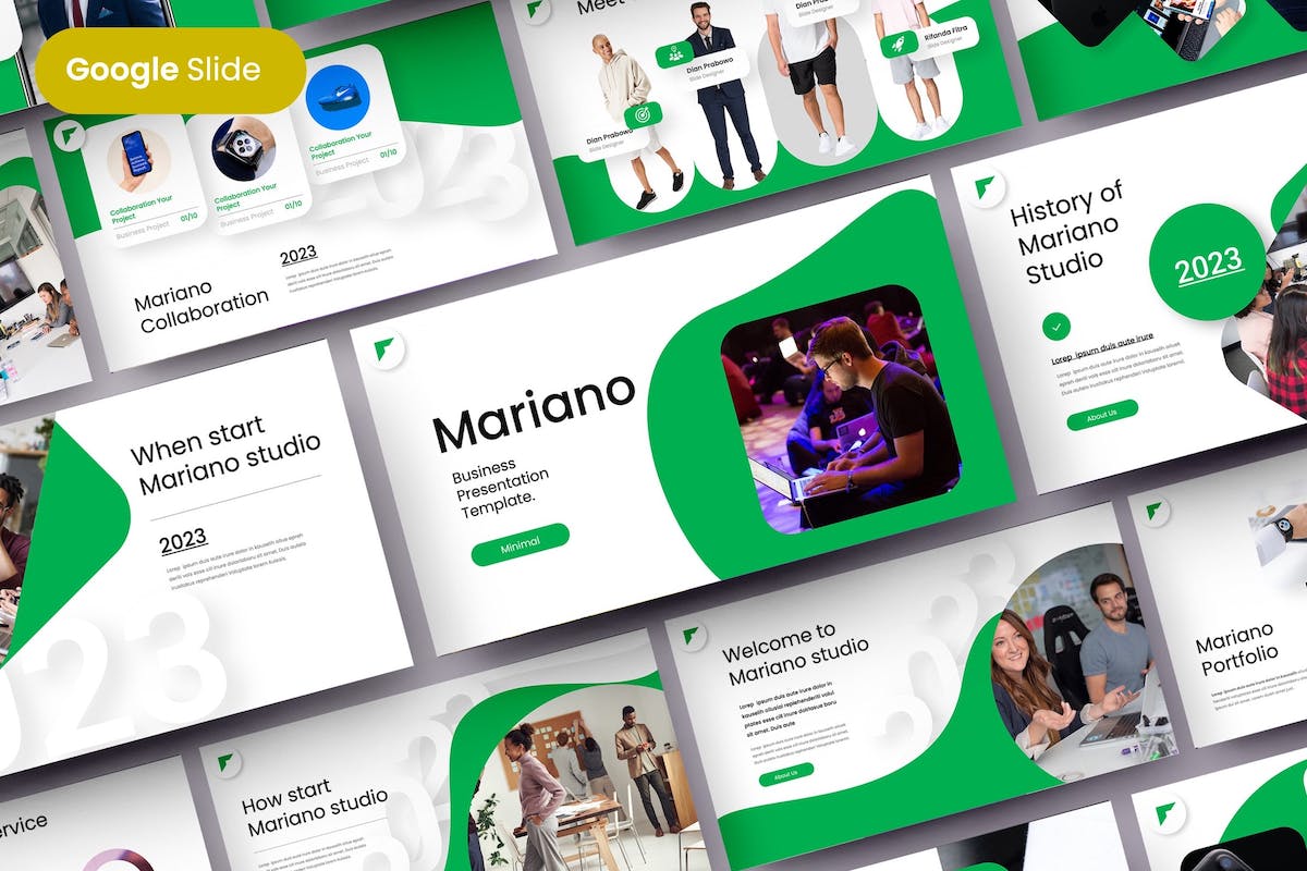 Mariano – 商业 Google 幻灯片模板*
