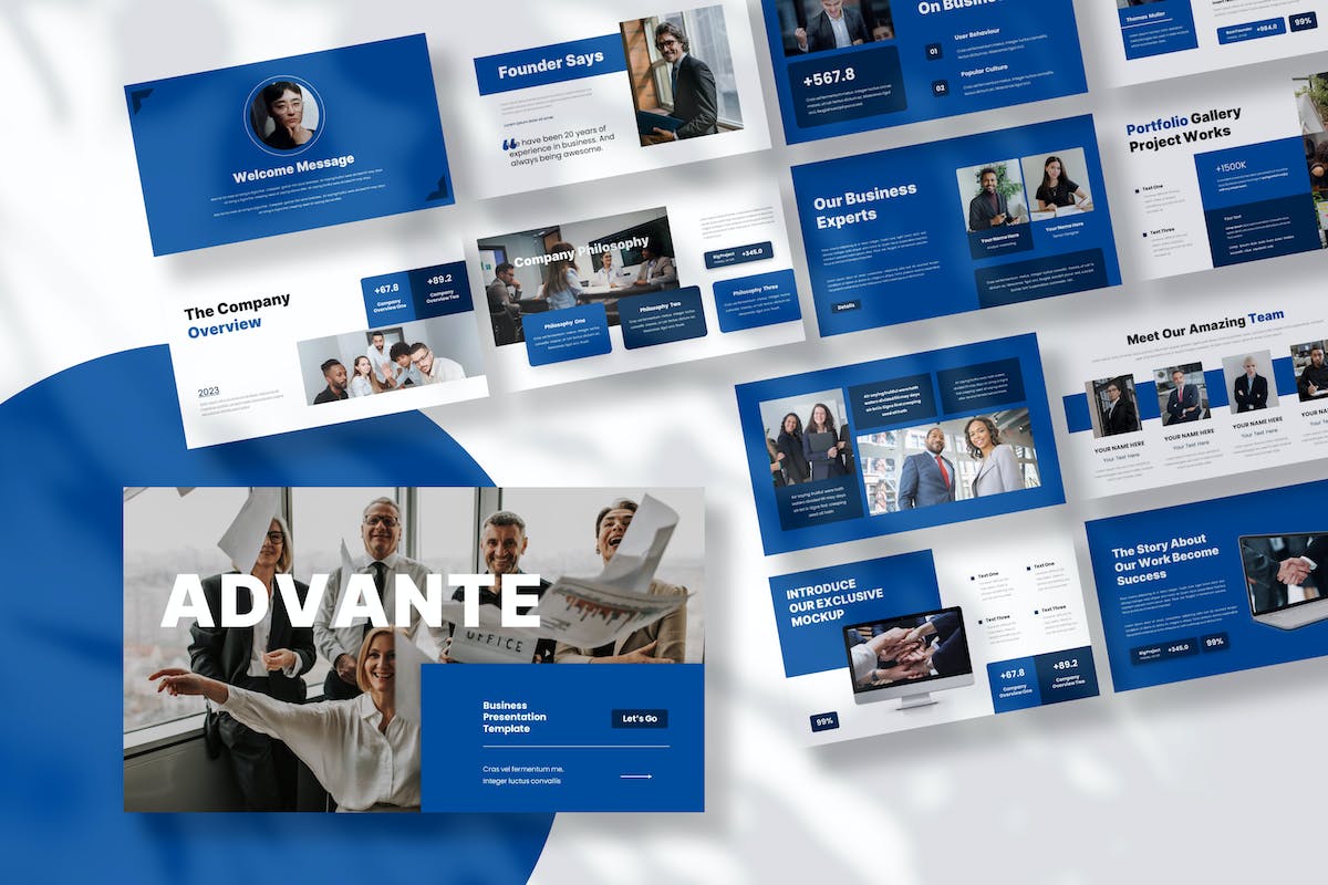 Advante – 商务演示 Google Slide