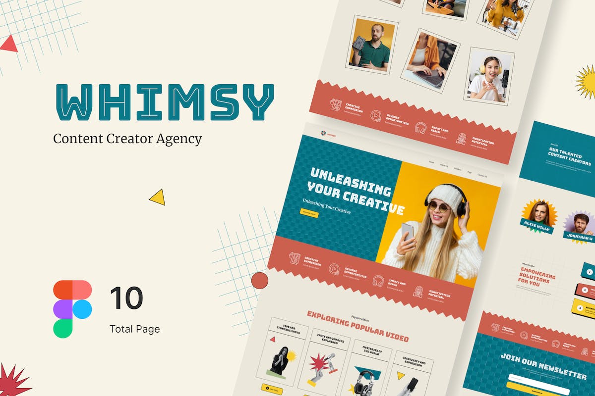 Whimsy – 内容创作机构网站设计