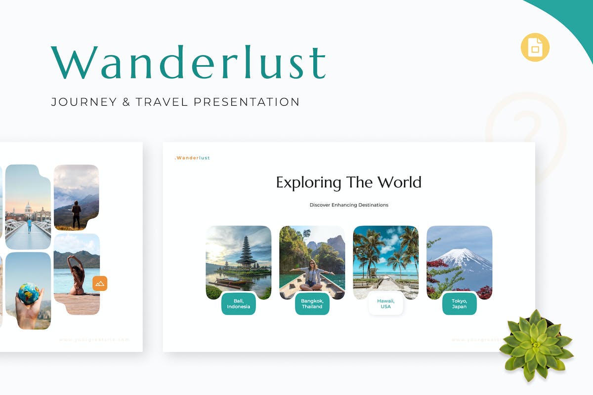 Wanderlust – 旅程和旅行 Google Slide