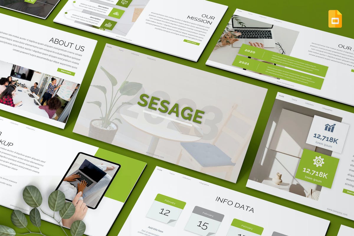 Sesage – Lookbook Googleslides 模板