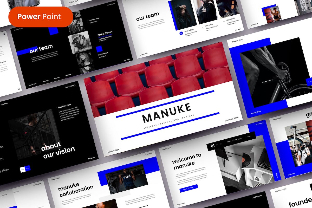 Manuke — 商业 PowerPoint 模板