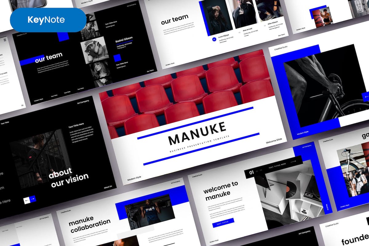 Manuke – 商业主题演讲模板