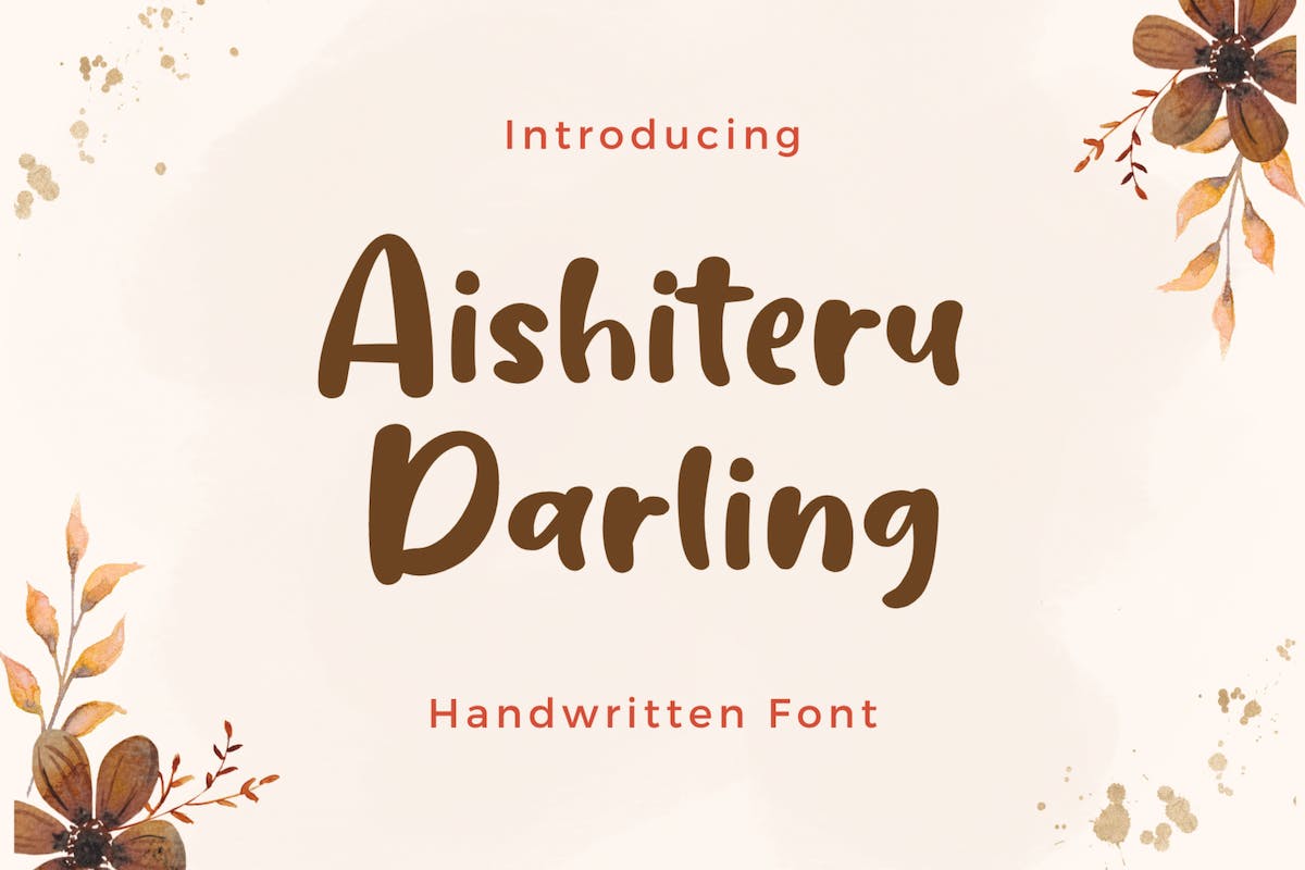Aishiteru Darling 手写字体