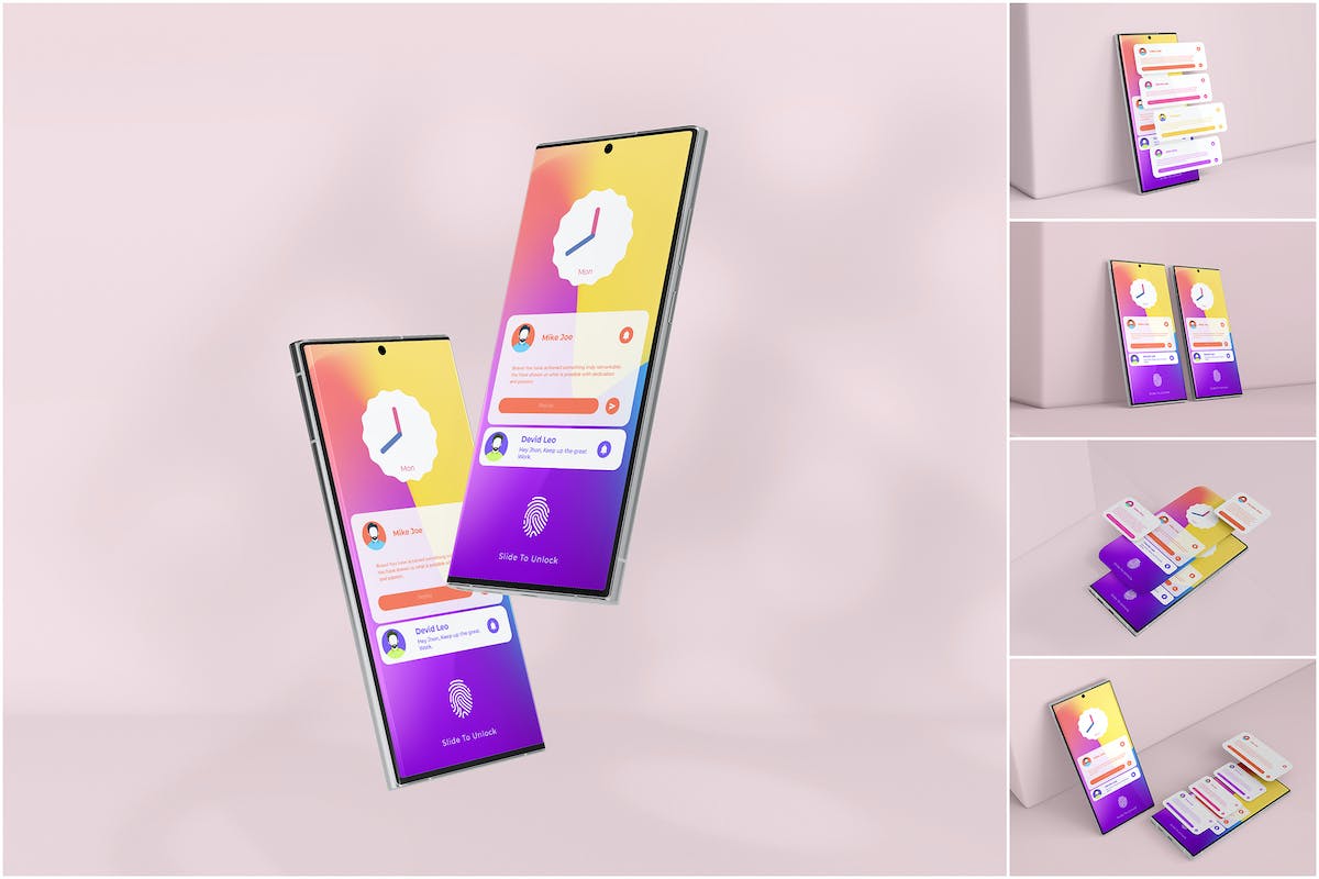 Android 智能手机 Psd 模型合集