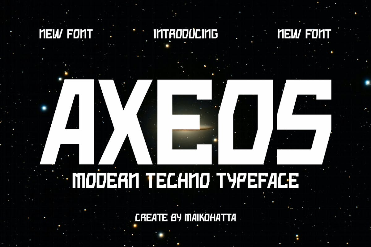 Axeos – 现代科技字体
