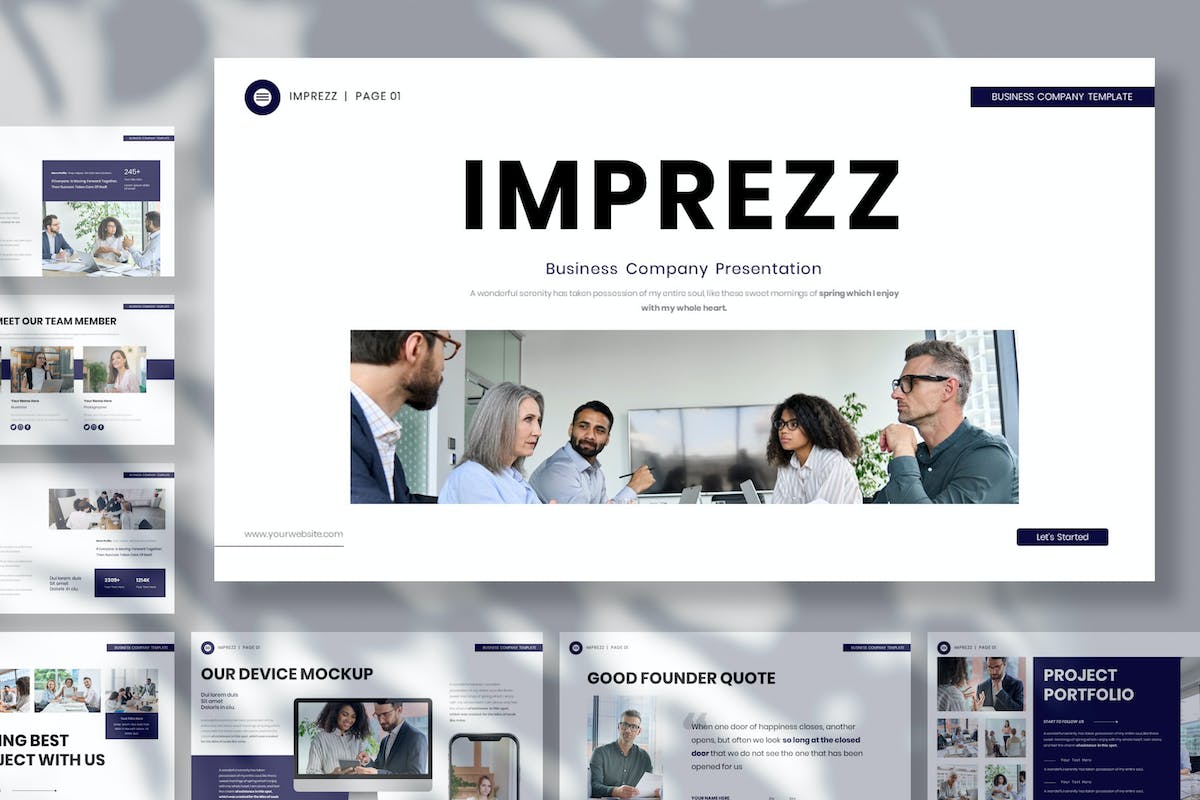 Imprezz – 商业演示 Google Slide