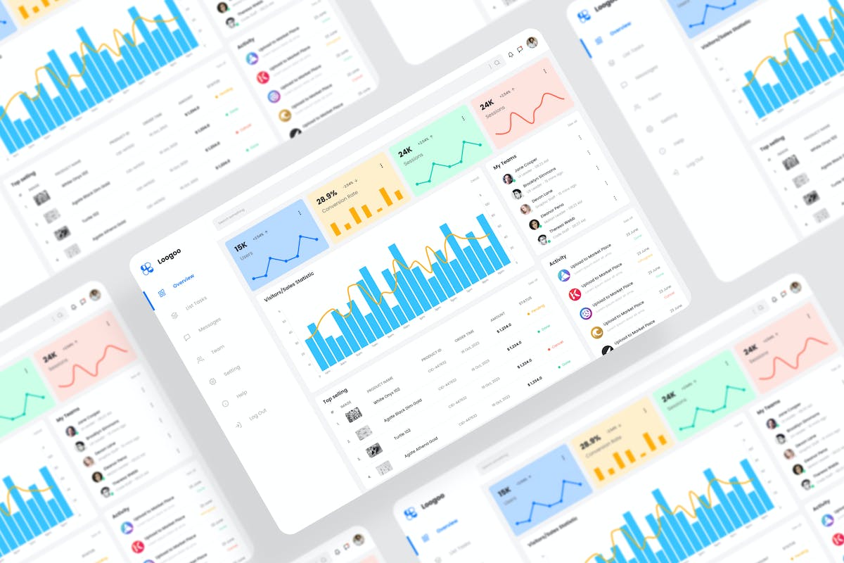 管理仪表板 UI 套件