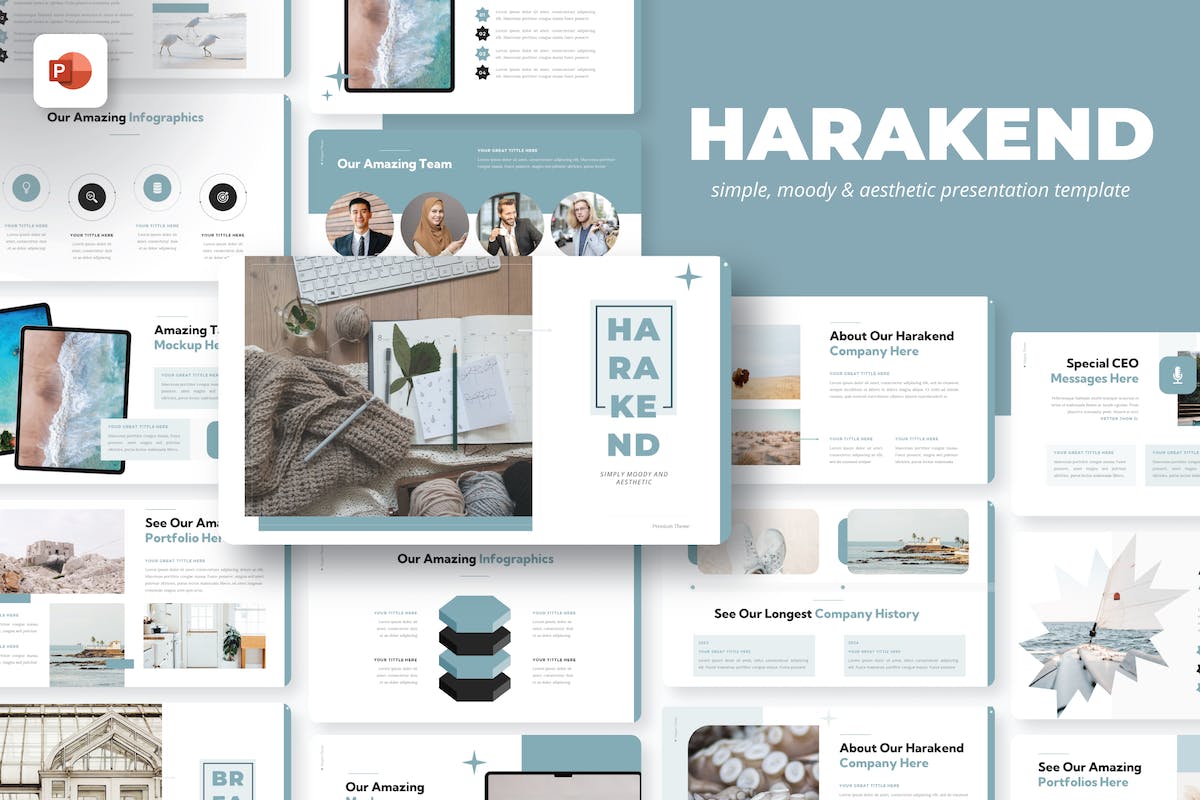 Harakend 简单 PowerPoint 模板
