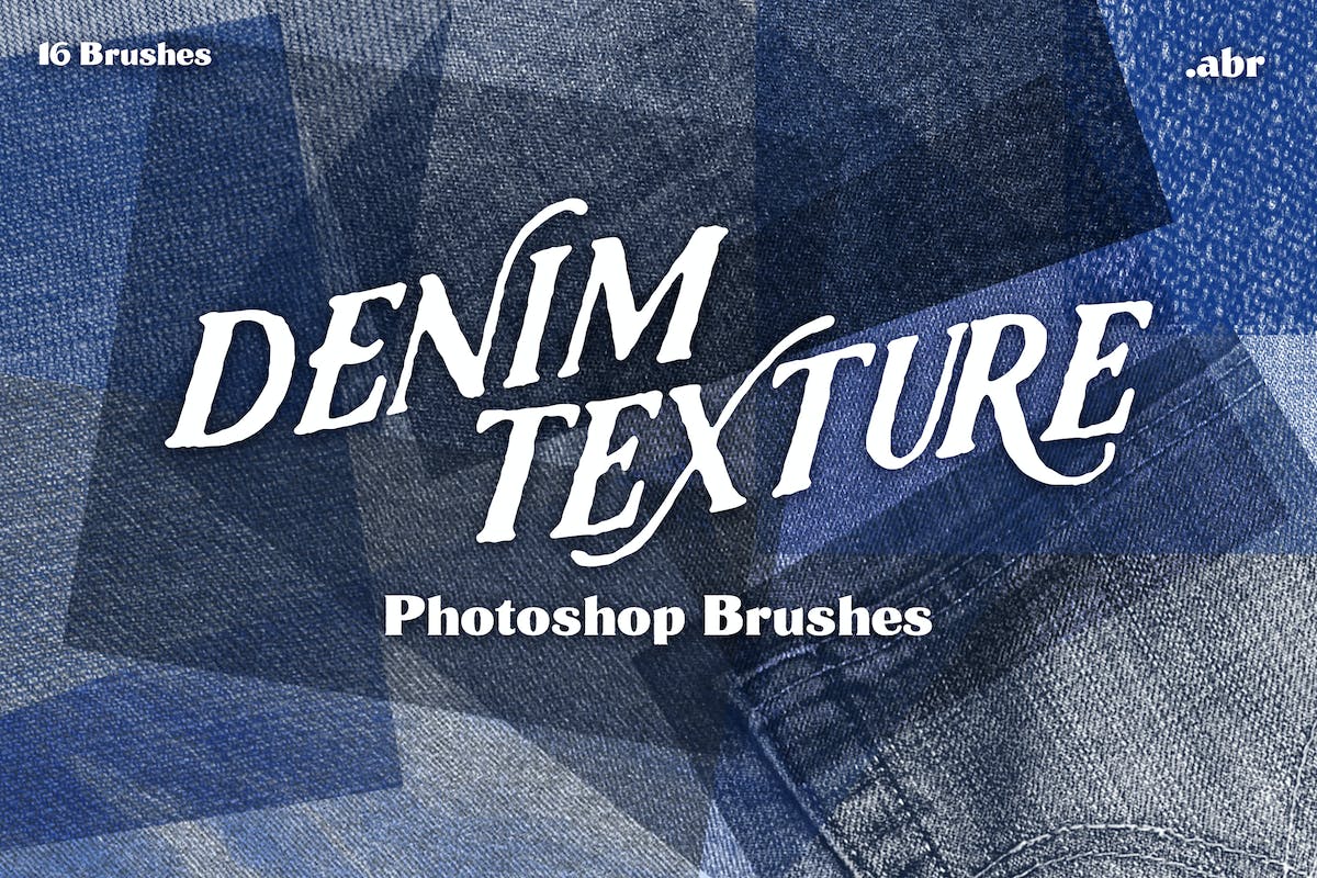 牛仔布纹理画笔