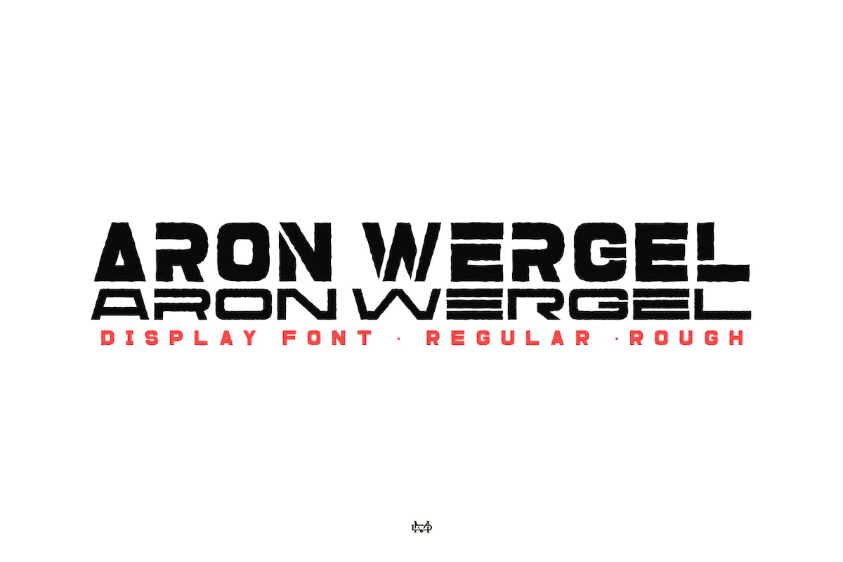 一款未来主义风格的无衬线字体Aron Wergel