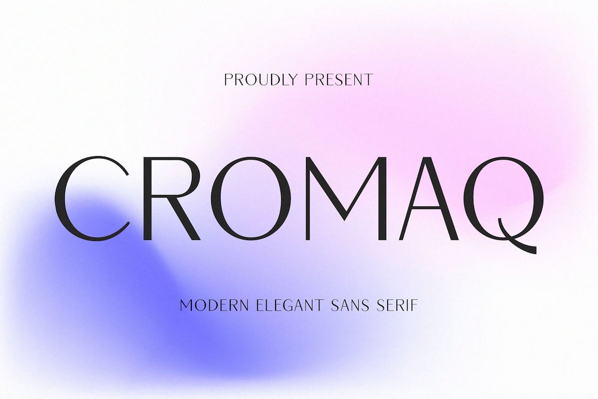 Cromaq – 现代优雅的无衬线字体