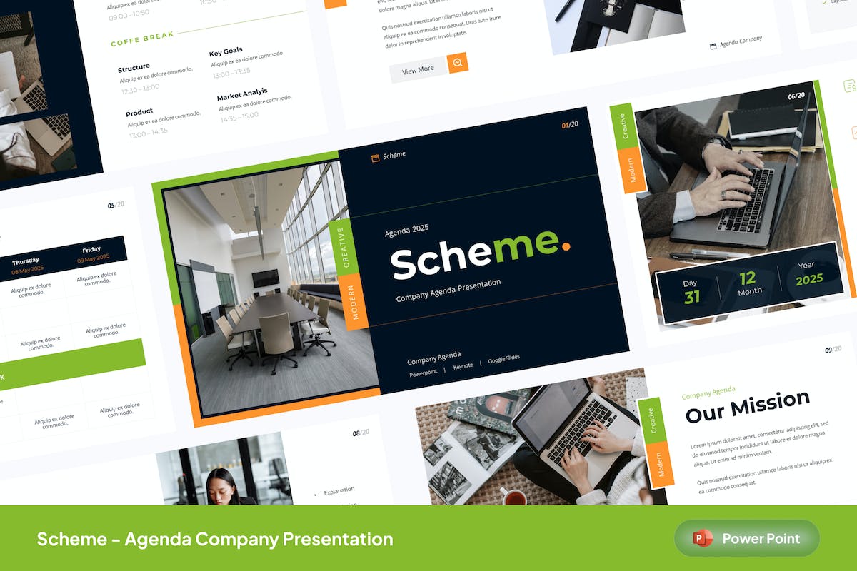 方案 – 议程公司介绍 Powerpoint