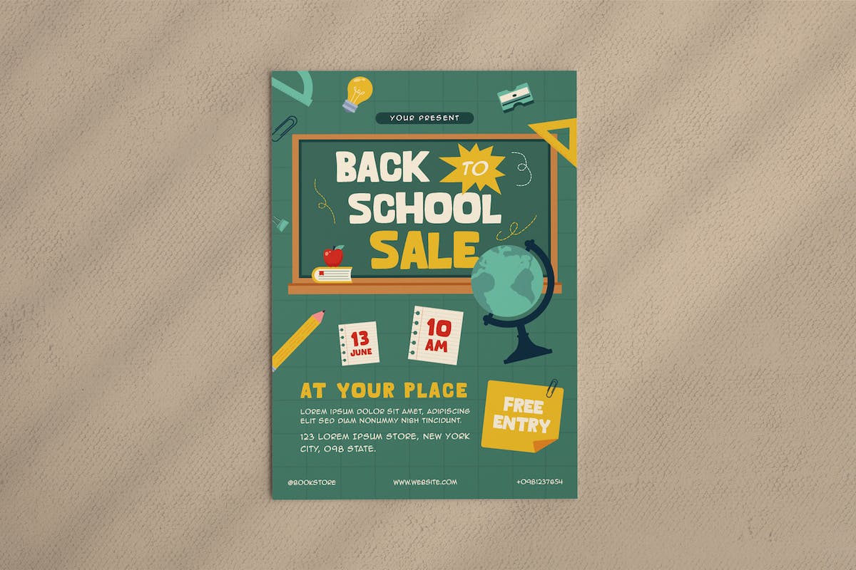 回到学校传单