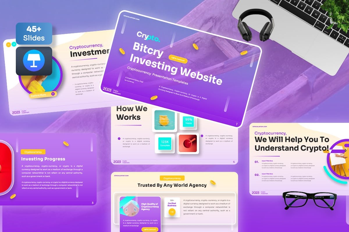 Bitcry – 加密货币主题演讲模板