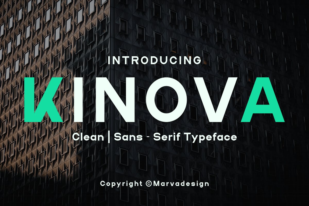 Kinova – 现代无衬线字体