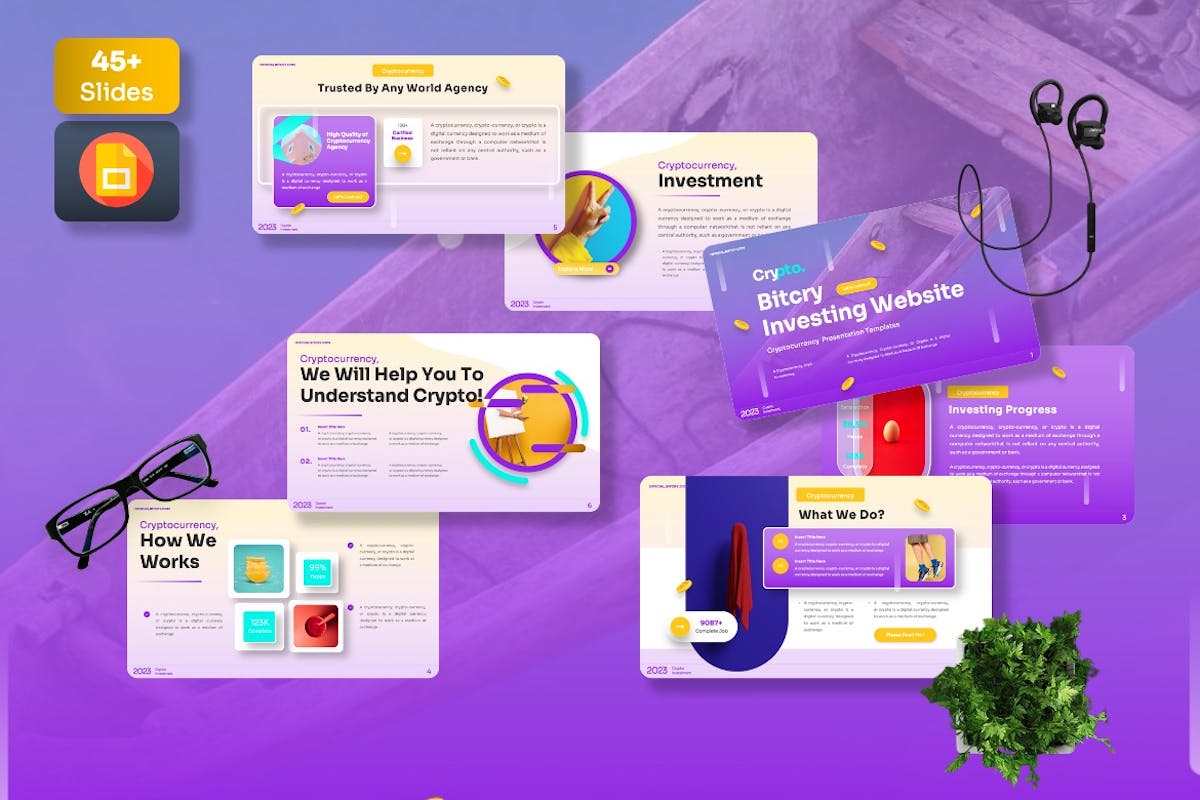 Bitcry – 加密货币 Googleslide 模板
