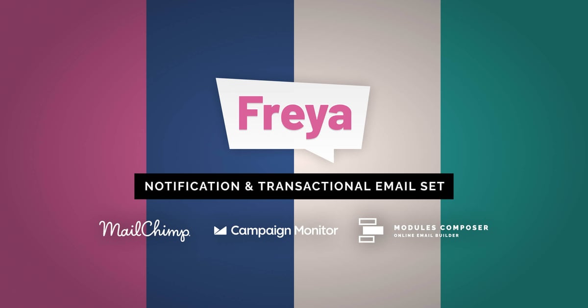 Freya – 通知电子邮件模板